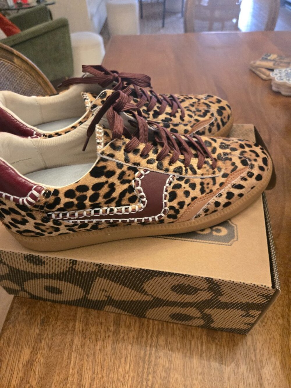 Dolce Vita Notice Stitch Genuine Calf Hair Sneaker